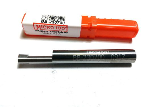 Micro 100  .230 x  .700&#034; Depth Carbide Grooving Boring Bar Tool (P 416)