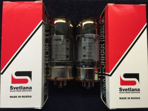 2 NOS NIB Matched Svetlana 6550C Vintage Tubes Russia