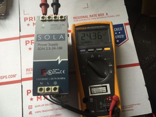 Sola 2.5-24-100 Power Supply 24VDC