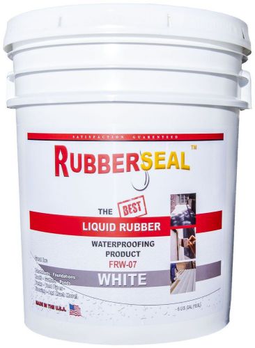 Rubberseal liquid rubber waterproofing roll on white 5 gallon - new for sale