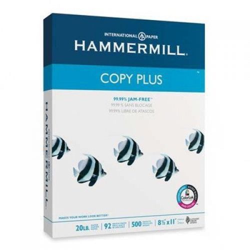 Hammermill Copy Plus, 20lb, 8 1/2&#034; x 11&#034;, 92 Bright, 500 Sheets/ Ream (105007R)