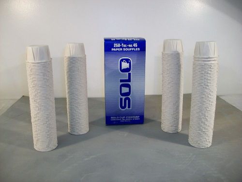 1 BOX OF 1 OZ DISPOSABLE PORTION PAPER SOUFFLE CUPS (250 EACH)