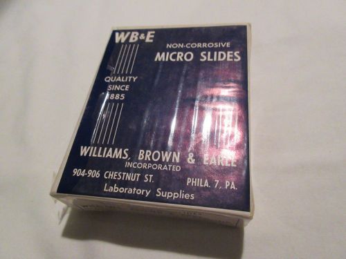 Micro-Slides, Non-Corrosive Micro Slides, by WB&amp;E , Vintage , 1970s