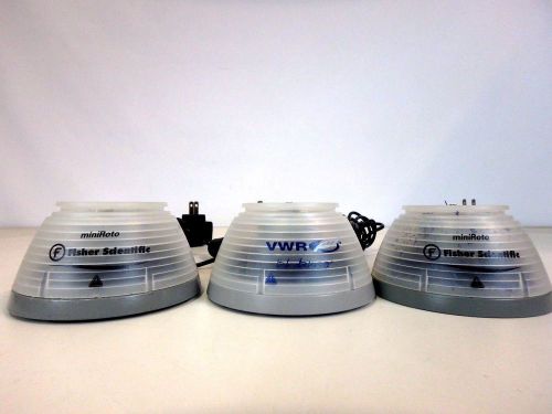 Lot of 3 Fixed Speed Lab Mixers VWR Lab Dancer S40 MiniRoto S56 Laboratory Mixer