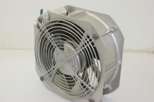 EBM Papst W2E200-HH38-07 Axial AC Fan, 230VAC, 50/60Hz, 9&#034; x 9&#034; x 3.5&#034; w/ Grill