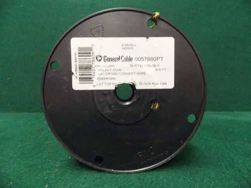 General Cable 0057880PT Cross Connect Wire 500ft 24AWG BLK/YEL + YEL/BLK %