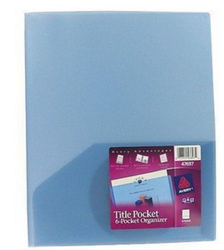 Avery title pocket six-pocket organizer, assorted (47697) new nwt for sale