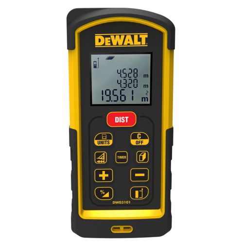 DEWALT DW03101 330-Feet (100m) Laser Distance Measurer