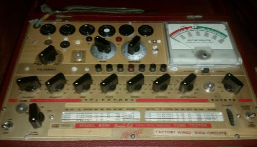 Hickok vintage electronic TV &amp; Radio 600A tube tester with manual ESTATE