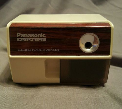 Vintage Panasonic Auto-Stop Electric Pencil Sharpener KP-110 Made in Japan