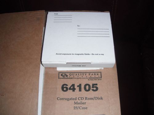 Sturdy Corrugated White Cardboard Fold-up CD/DVD Jewel Case Mailer Boxes
