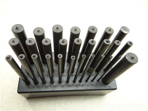 COMPLETE TRANSFER PUNCH SET 3/32&#034; TO 17/32&#034;