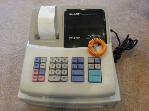 Sharp Electronic Cash Register XE-A102 Small Business LED Screen Drum Printing