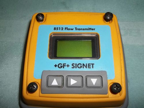 GF Signet  8512 Flow Transmitter-Meter 4-20ma 17-30V DC 1W MAX 3-8512.613-A NB