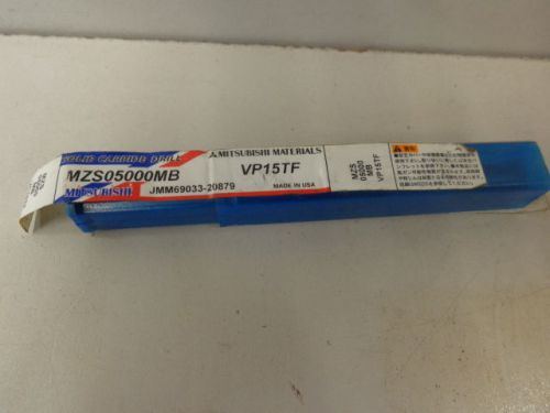 NOS MITSUBISHI SOLID CARBIDE DRILL MZS05000MB VP15TF    STK 9021