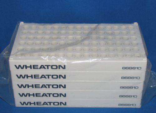 Qty 5 new wheaton racks for scint vials 90 position 868810 for sale