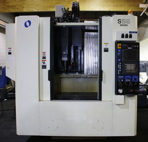 Nice 2005 makino s56 cnc vertical mach ctr, w/pro 3 (fanuc) control, low hours for sale