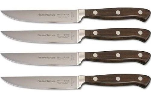 F Dick 8109300H Set of 4 Steak Knives Premier Nature  - Case of 4