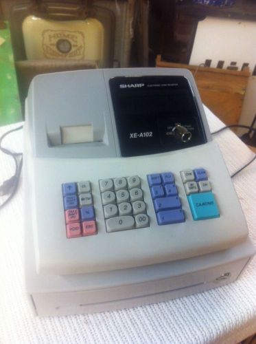 SHARP XE-A102 Electronic Cash Register Tested &amp; It Works