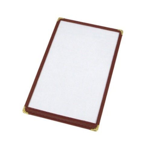 Winco PMCD-9U, 12x9.5-Inch Burgundy Double Fold Menu Cover