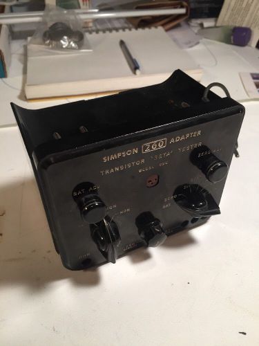 Simpson Model 650 Transistor Beta Tester Adapter For The Simpson 260 Multimeter