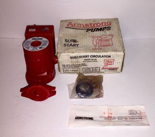 ARMSTRONG SURE START CIRCULATOR PUMP - Series SS-30 With Hardware &amp; Paperwrk