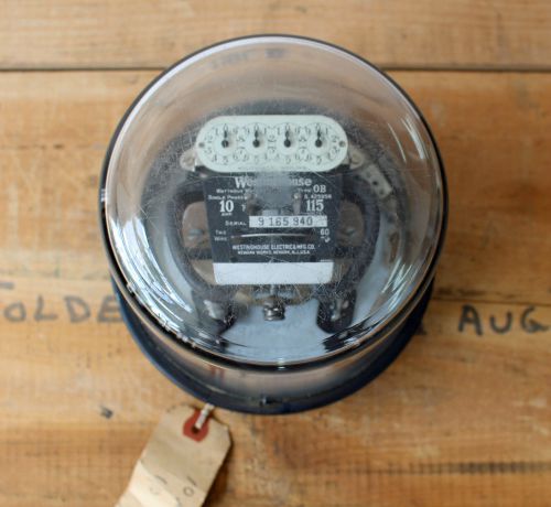 Vintage Westinghouse Watt-hour Meter Type OB Single Phase Electric Meter
