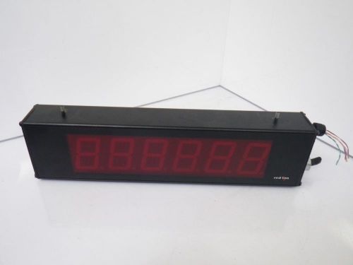 RED LION OEMKH001 LARGE DISPLAY COUNTER 6 DIGITS 2-1/4&#039;&#039; DIGITS HEIGHT * TESTED*