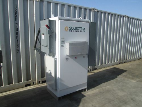 Solectria pvi 82kw 480vac inverter w/ ac &amp; dc disconnects and lcd display for sale