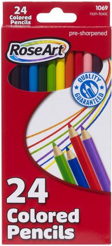 RoseArt Colored Pencils, 24-Count, Assorted Colors, Packaging May Vary