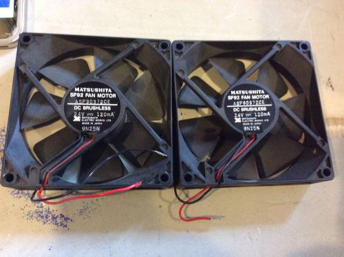 Matsushita Fan Motor ASF90372CE Fan 24V new lot of 2