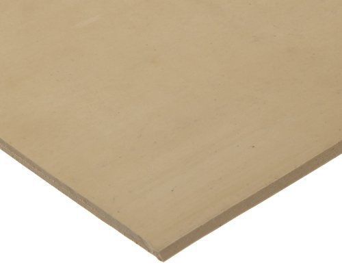 Small Parts Gum Rubber Sheet Gasket, Tan, 1/8&#034; Thick, 24&#034; ? 24&#034; (Pack of 1)