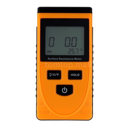 Handheld Surface Resistance Meter Tester Temperature Measurement Data Hold V6U3