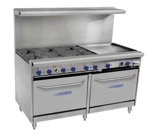 Baker&#039;s pride 60-bpv-6b-rg24-s26 vantage series range gas 60&#034; for sale