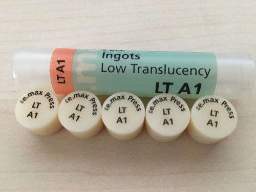 Ivoclar IPS Emax Press Ingots Low Trans LT-A1 Pressable Ceramic 5pk NEW