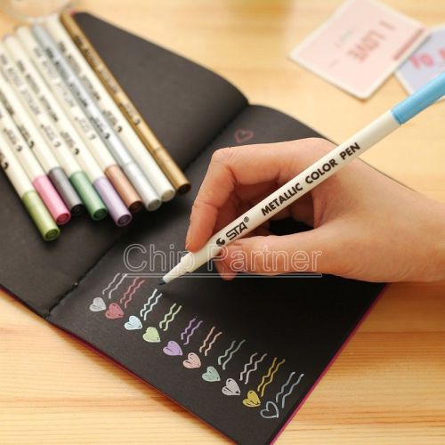 DIY Album Marker Pen Graffiti Pen Paint Office School Supplies White