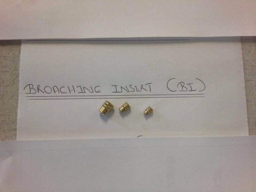 Broaching brass inserts  -  threaded brass  broaching press-in insert for sale