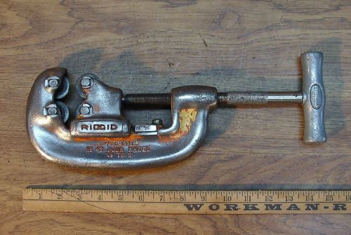 Old Used Tools,Ridgid No.42 Four Wheel Tubing Cutter,1/2&#034;-2&#034;,Good Used Cond.