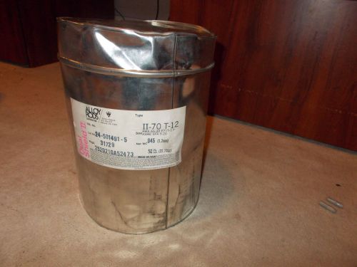 Alloy rods ii-70t-12 innershield welding wire 50 pound can of .045 for sale