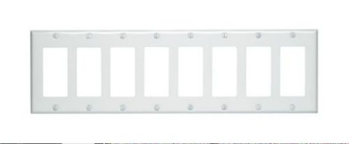 Mulberry 86408 8 gang 8 decora spc  metal white wall plate new for sale