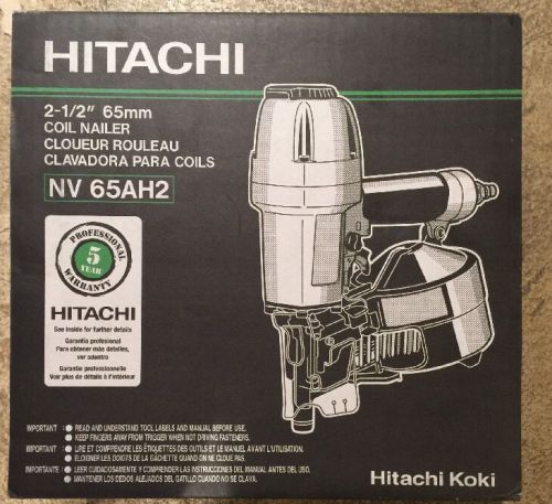 BRAND NEW HITACHI NV65AH2 COIL SIDING NAILER 2 1/2&#034;