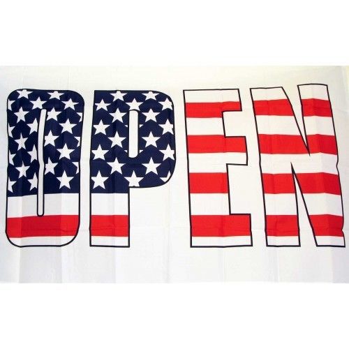 Open USA Flag 3ft x 5ft RWB Banner (1)
