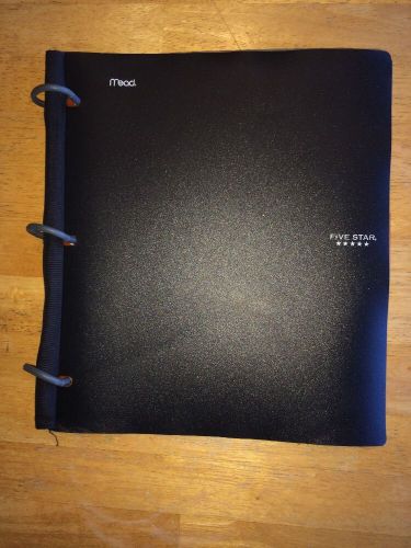 Five Star Flex Black NoteBinder, 1-Inch Capacity, 11.5 x 11 Inches, Notebook