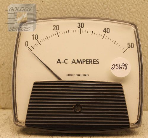 General Electric 250440LSNT1 A-C Amperes 0-50 40/70Hz 0-5A