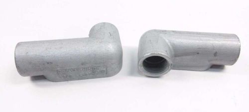 LOT 2 NEW CROUSE HINDS LL-57 CONDUIT FITTING 1-1/2 IN IRON D526055