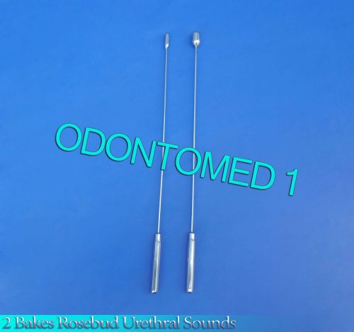 2 Pcs Bakes Rosebud Urethral Sounds 6mm+12mm