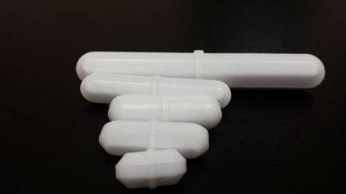Set of 5 ptfe coated magnetic stir bars for stirring and mixing (from canada) for sale