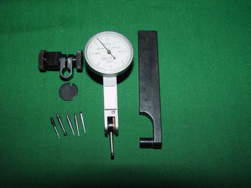 Brown &amp; sharpe dial indicator model 7032-1 w/5 extra tips for sale