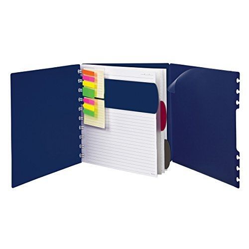 Ampad Versa Crossover Notebook, Letter Size, Wide-Ruled, Navy, 60 Sheets