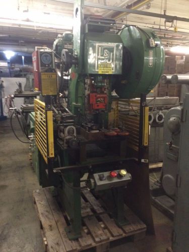 L&amp;J 18 Ton OBI Power Punch Press Straight Side, Roll Feed, Well Equipped